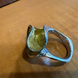 Elegant Silver and Gold Women's Ring